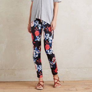 7 For All Mankind Floral Skinny Jeans - Black, Red, Blue